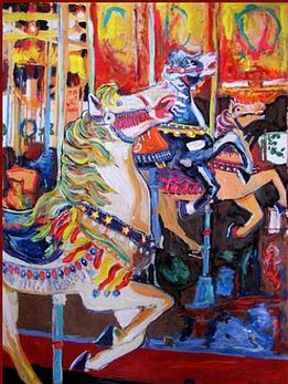 261x347 Carousel Horse Merry Go Round - Merry Go Round Painting