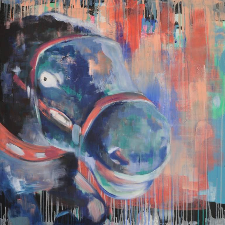 770x770 Saatchi Art Merry Go Round Painting By Stephanie Fonteyn - Merry Go Round Painting