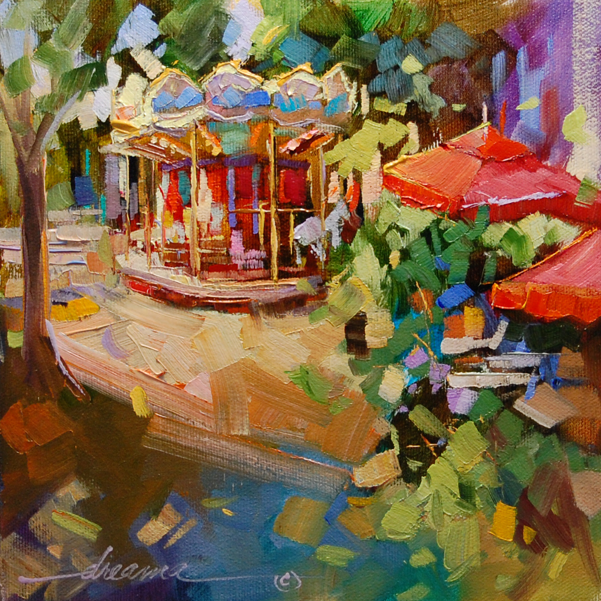 1200x1200 Dreama Tolle Perry Artist And Writer A Very Merry Go Round - Merry Go Round Painting