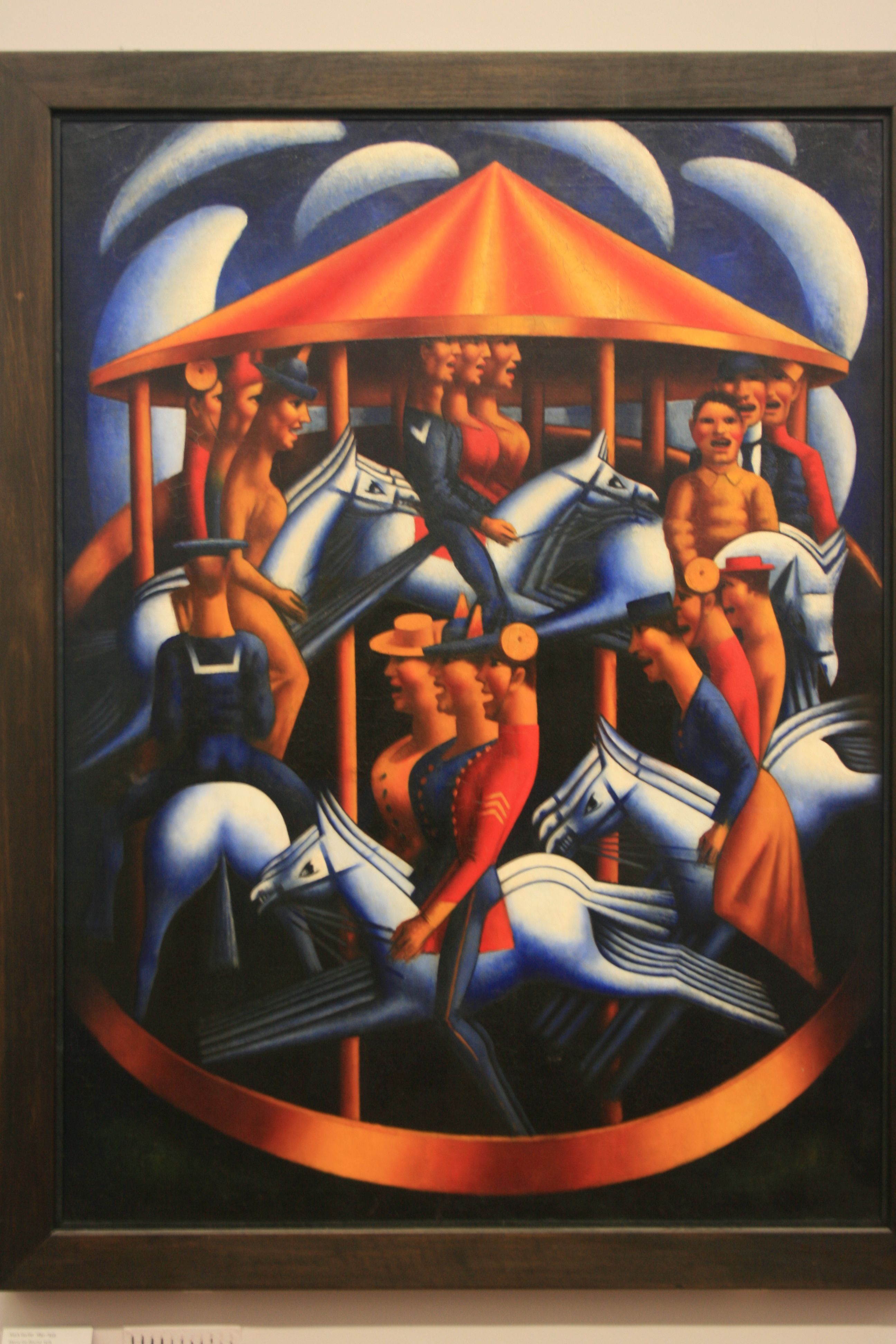2592x3888 Mark Gertler 1891 1939 Merry Go Round 1916 Oil Painting.i Like - Merry Go Round Painting