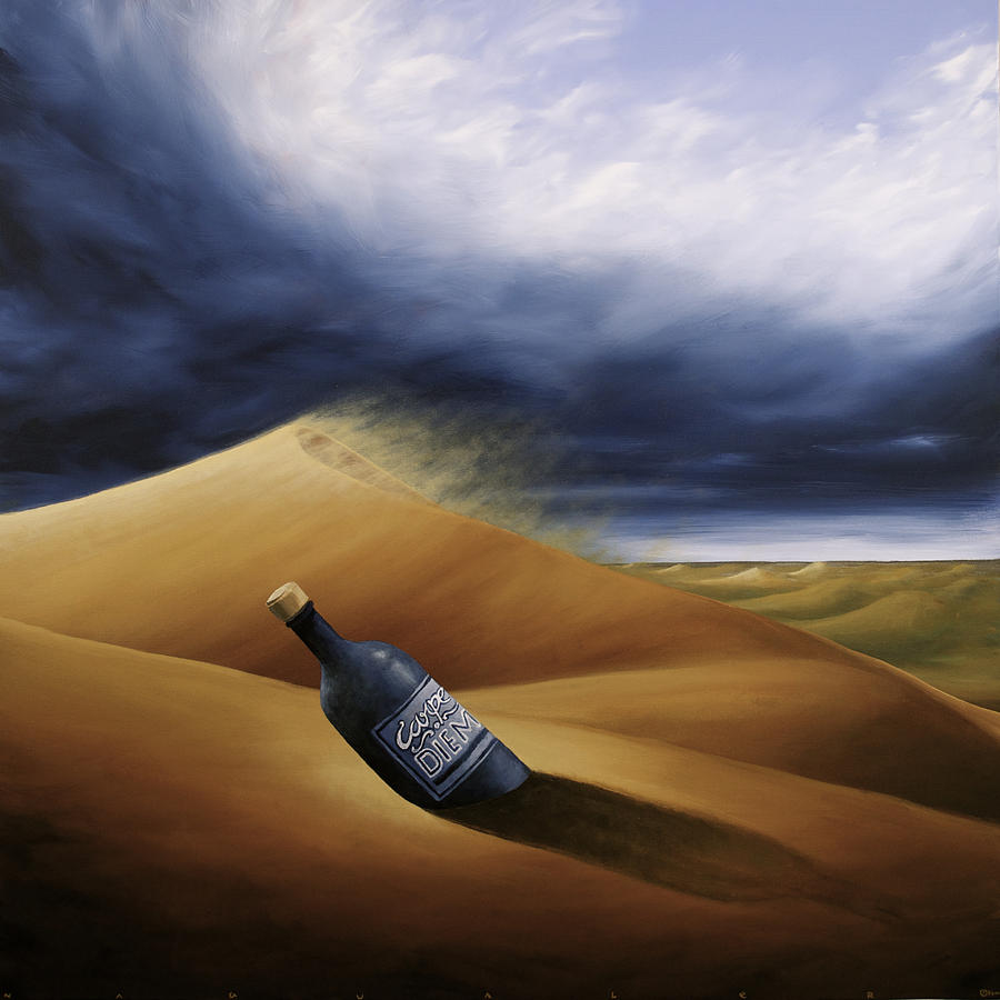 900x900 Message In A Bottle Painting By Ric Nagualero - Message In A Bottle Painting