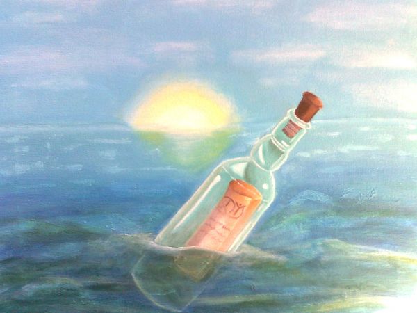 600x450 Message In A Bottle Tarot Spread - Message In A Bottle Painting
