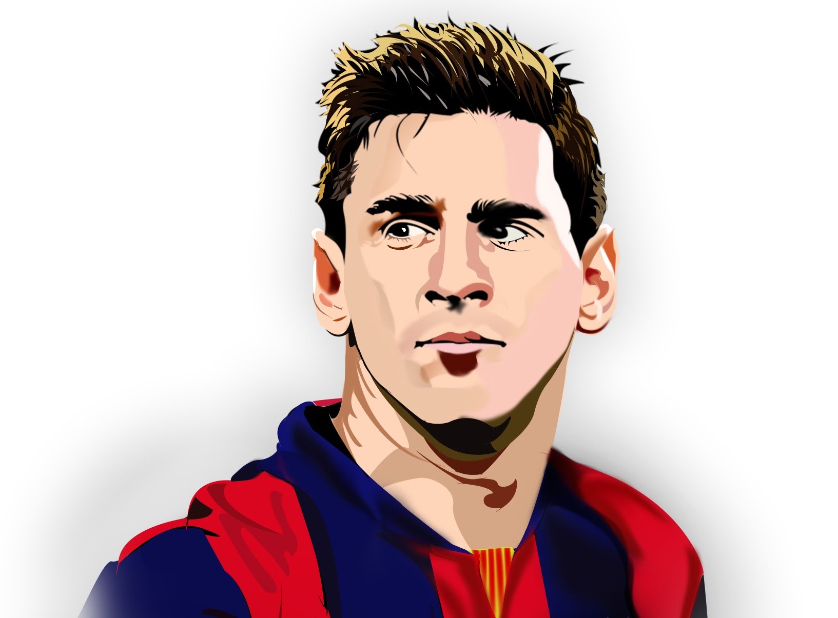 1633x1205 Lionel Messi Drawig Tutorial - Messi Painting