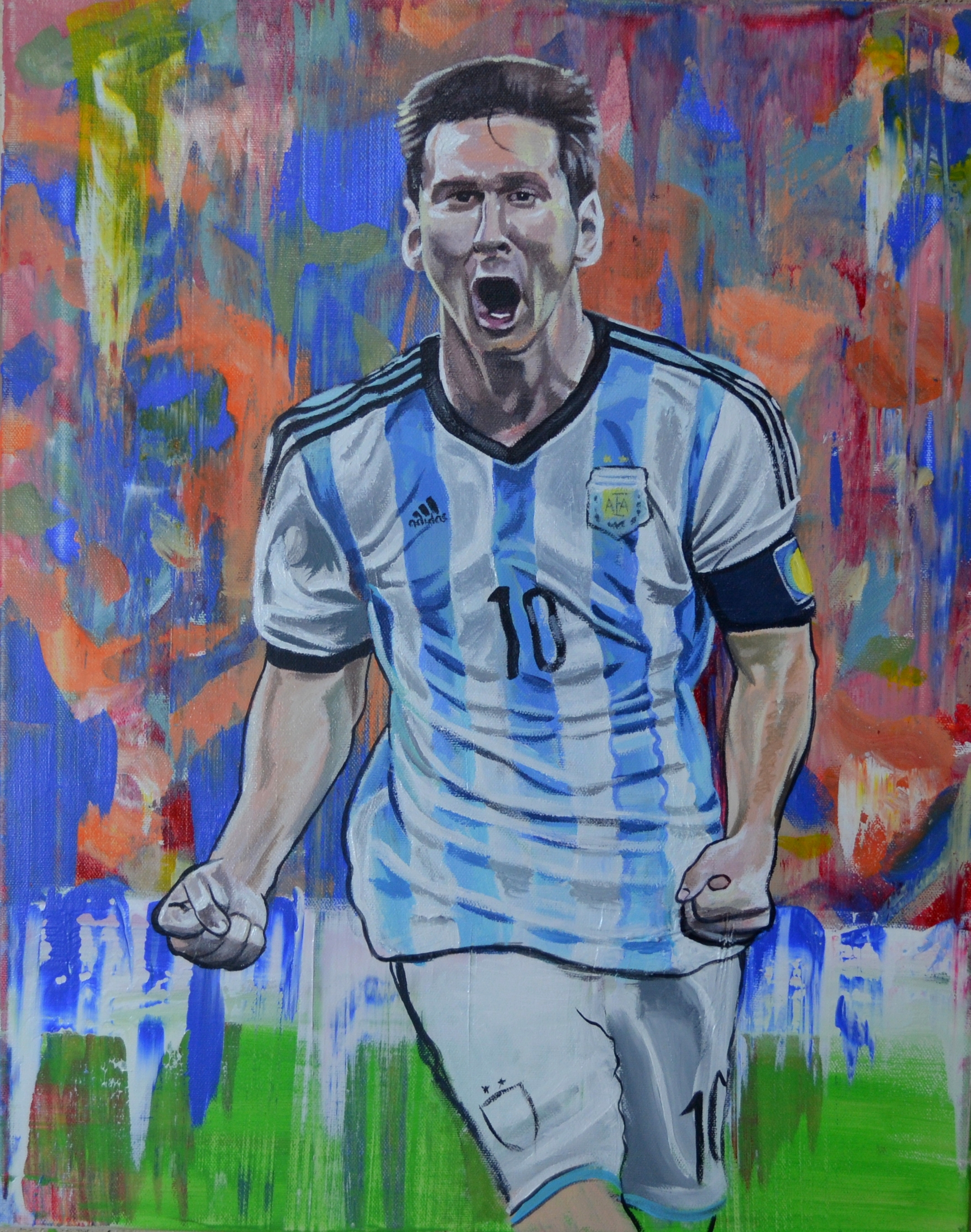 2126x2699 Messi - Messi Painting