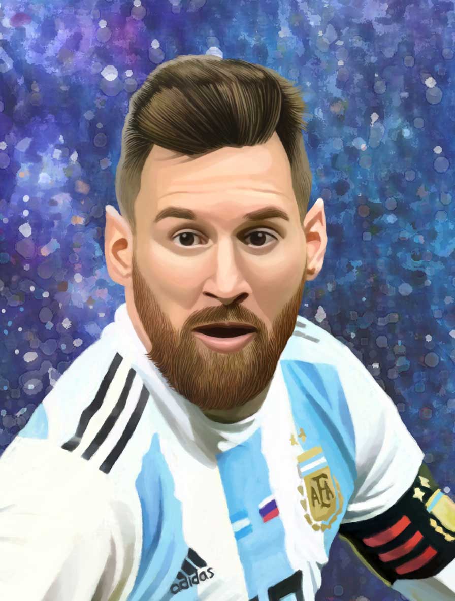 Messi Painting At Paintingvalley.com 