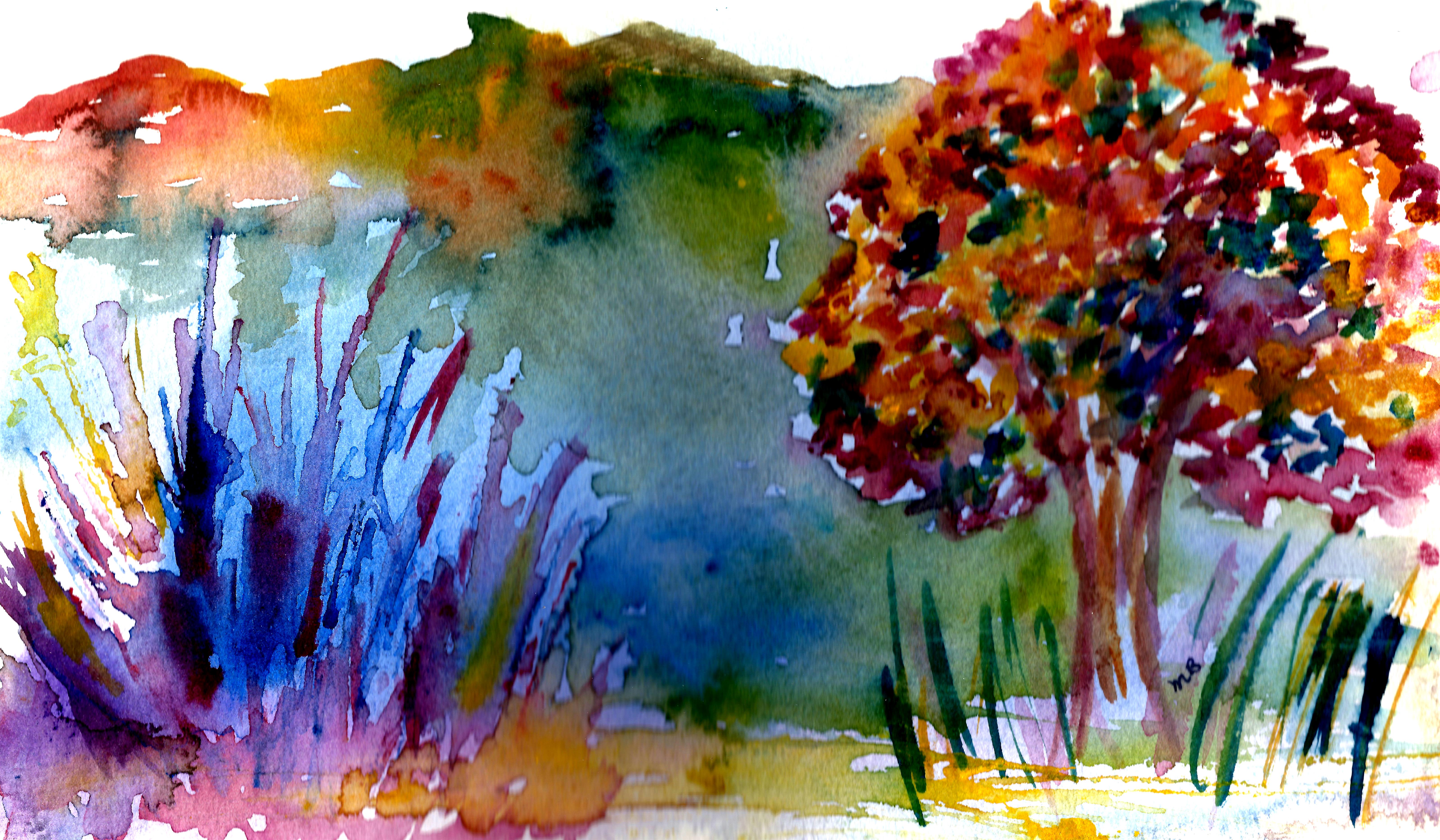 6414x3744 Post Impressionism The Messy Palette - Messy Painting