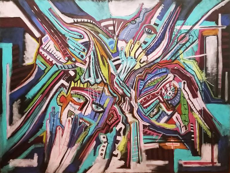 770x579 Saatchi Art Messy World Painting By Kaja - Messy Painting