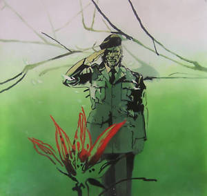 300x284 Metal Gear Solid Snake 20x20 Oil Painting.not Print Or Poster - Metal Gear Painting