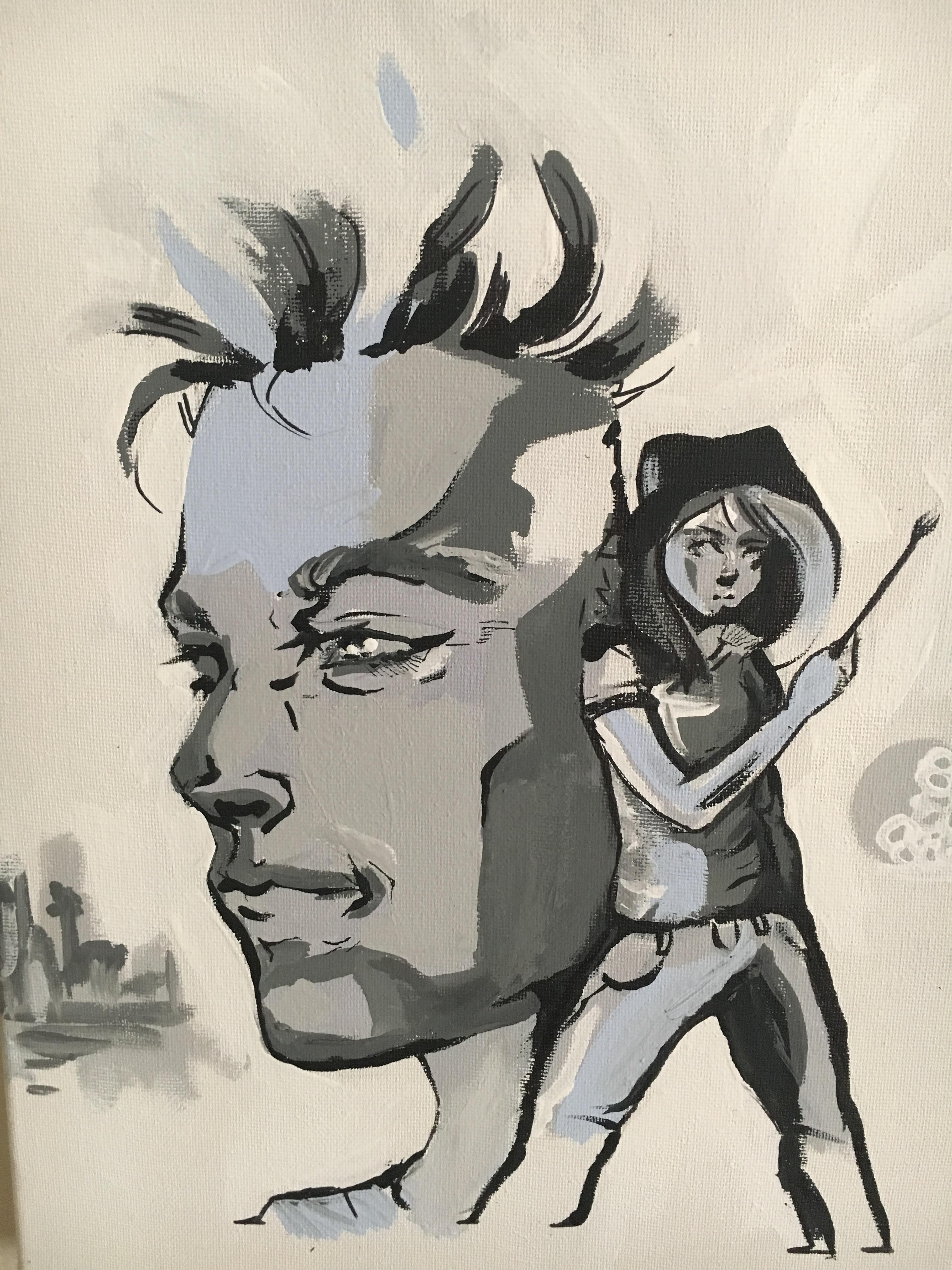 3024x4032 I Painted The Guy I'M Dating And Me As The Metal Gear Solid 2 - Metal Gear Solid Painting