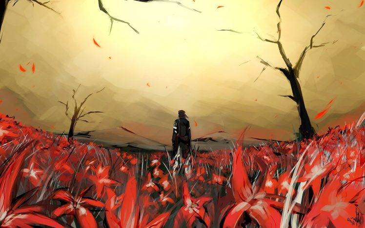 748x468 Metal Gear Solid, Digital Art, Snake Wallpapers Hd Desktop - Metal Gear Solid Painting