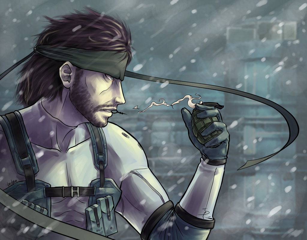 1024x799 Solid Snake - Metal Gear Solid Painting