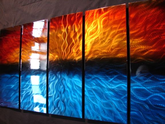 577x433 Wall Art Modern Metal Painting Abstract Sculpture Large Paintings - Metal Painting Art