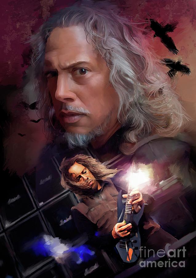 637x900 Kirk Hammet - Metallica Painting