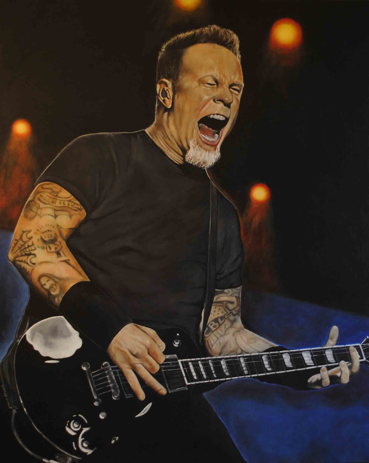 1275x1600 David Dunne Art - Metallica Painting