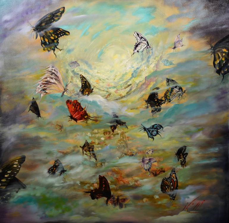 770x750 Saatchi Art Metamorphosis Painting By Mahnaz Baikzadeh - Metamorphosis Painting