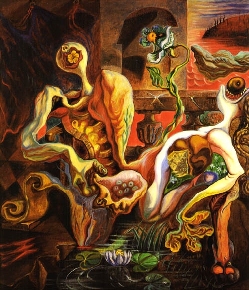 500x583 The Metamorphosis Of The Lovers, 1938 - Metamorphosis Painting