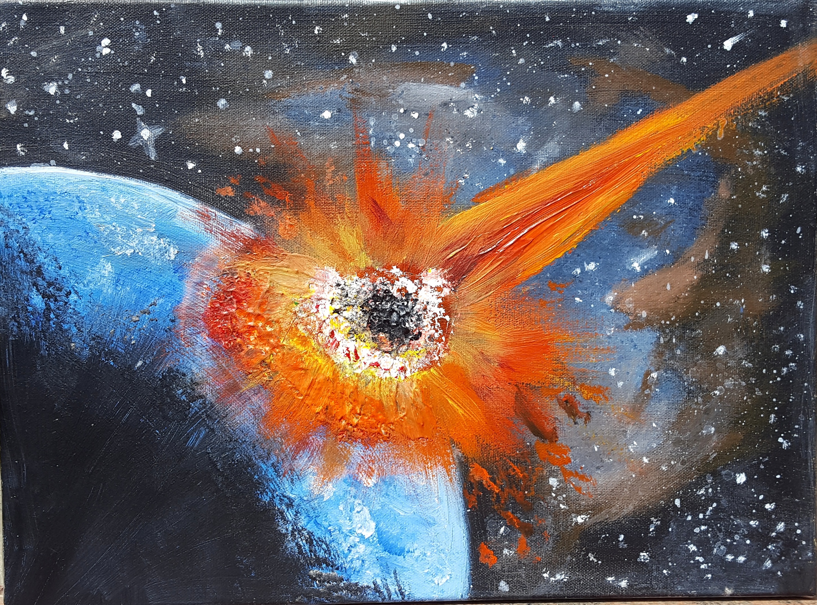 Meteor Painting At PaintingValley Com Explore Collection Of Meteor   Meteor Painting 17 