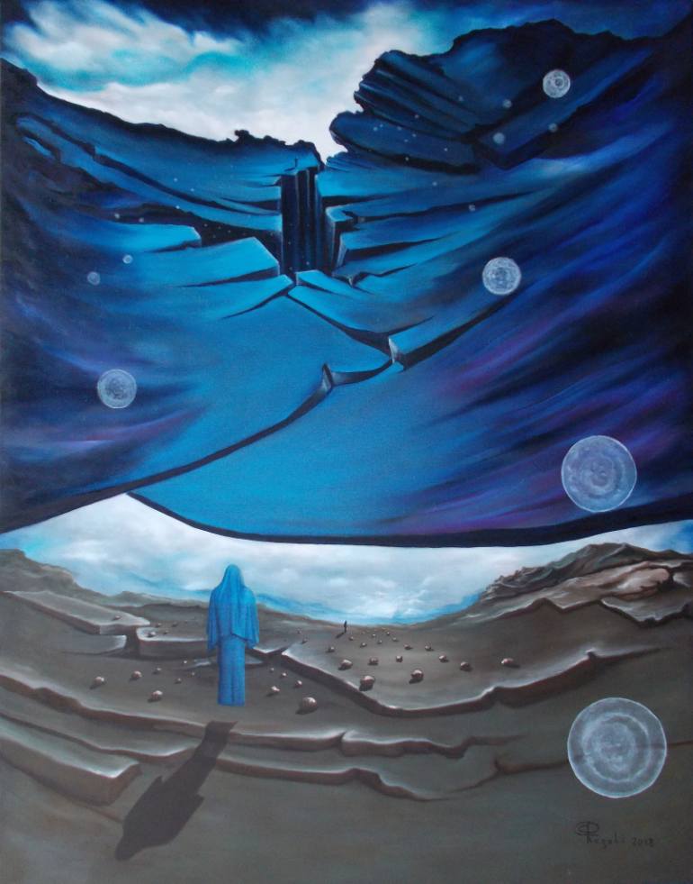 770x981 Saatchi Art Meteor Painting By Giuseppe Alberto Regoli - Meteor Painting