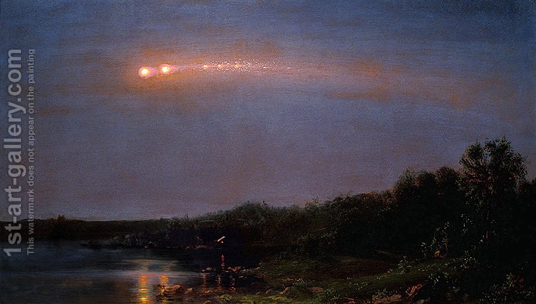 768x436 The Meteor Of 1860 Frederic Edwin Church Reproduction 1st Art - Meteor Painting