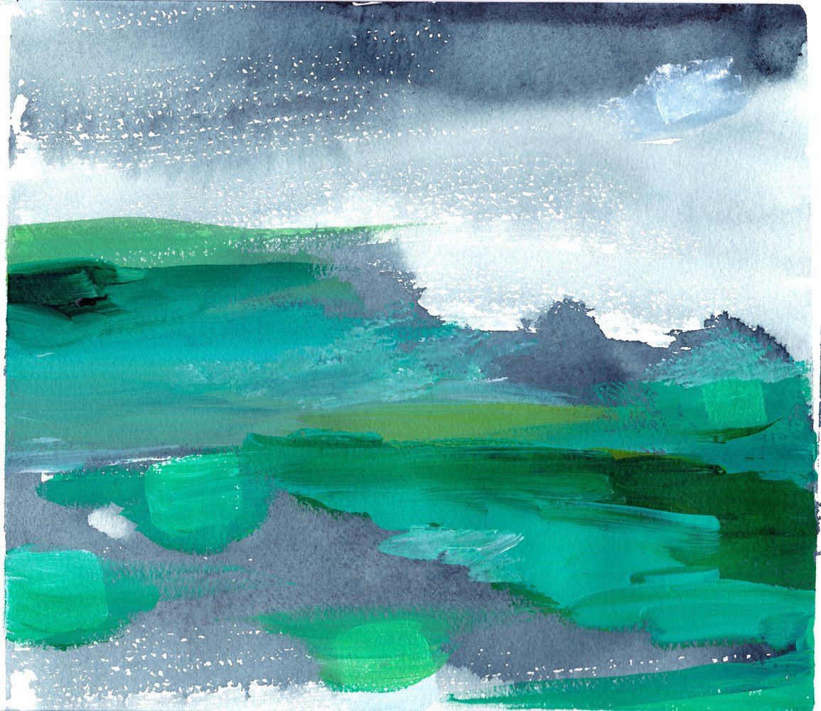 1155x1000 Meteor Shower Original Painting - Meteor Shower Painting