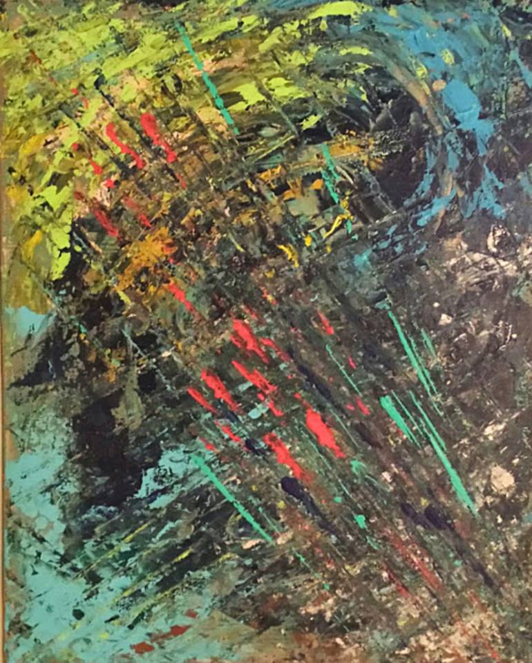 770x959 Saatchi Art Meteor Shower Painting By Susan Uccelletti - Meteor Shower Painting