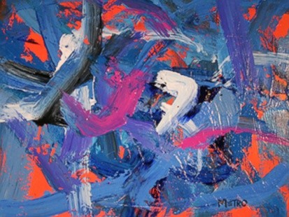 413x310 Metro The Painting Racehorse Saves His Own Life - Metro The Painting Horse