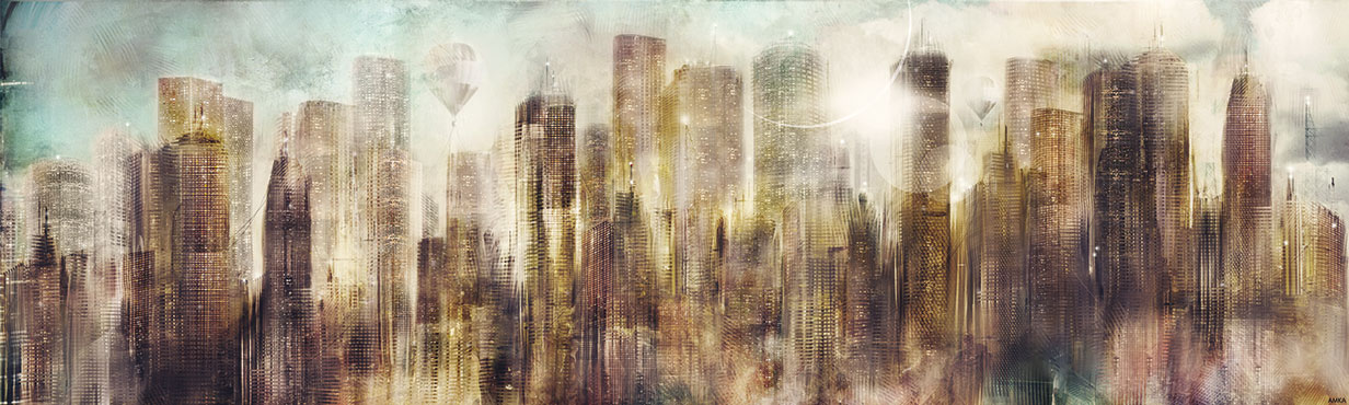 1232x370 Poster Metropolis - Metropolis Painting