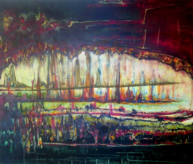 770x657 Saatchi Art Looking - Metropolis Painting