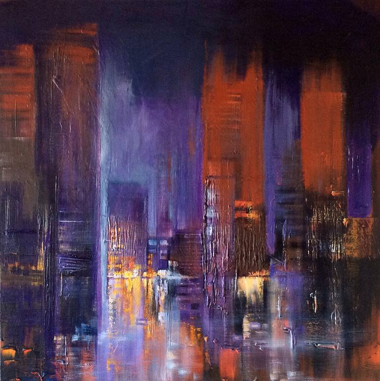 770x773 Saatchi Art Metropolis Painting By Tracey Rowan - Metropolis Painting