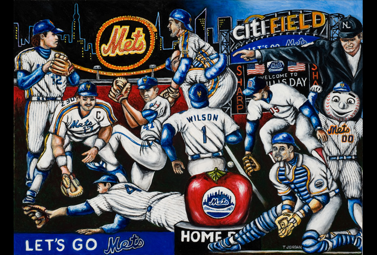 772x523 Ny Mets Sports Art - Mets Painting