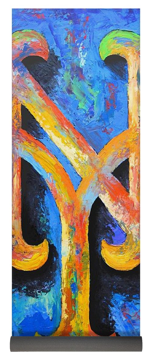 500x1171 New York Mets Yoga Mats Fine Art America - Mets Painting