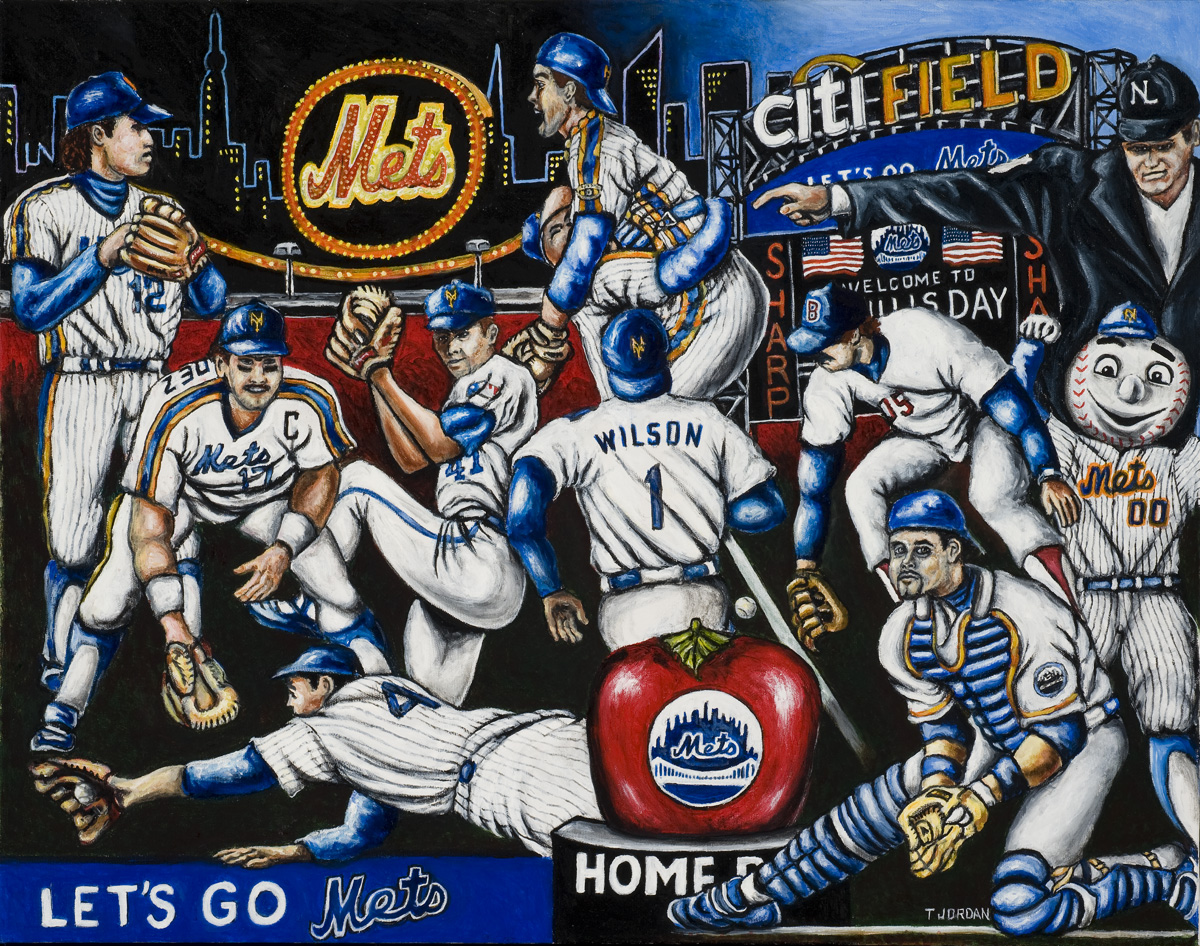 1200x946 Commissioned Sports Art - Mets Painting