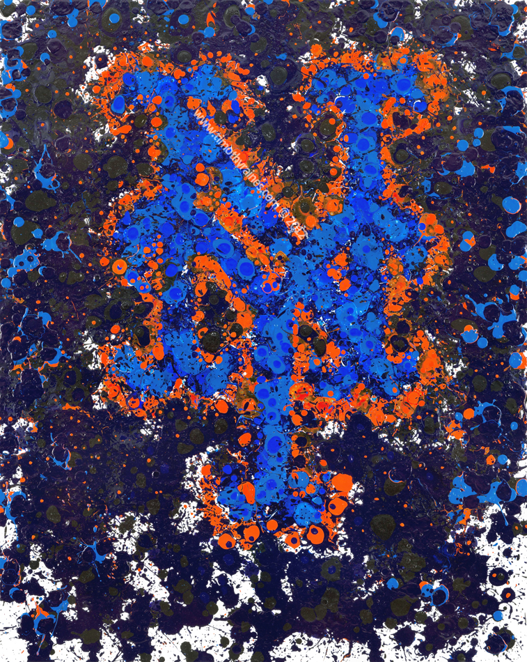 757x950 Baseball Timothy Raines - Mets Painting
