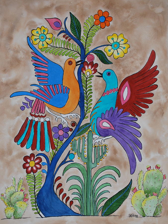 675x900 Mexican Bark Paintings Mexican Bark Painting Mexican Folk Art Bark - Mexican Bark Painting