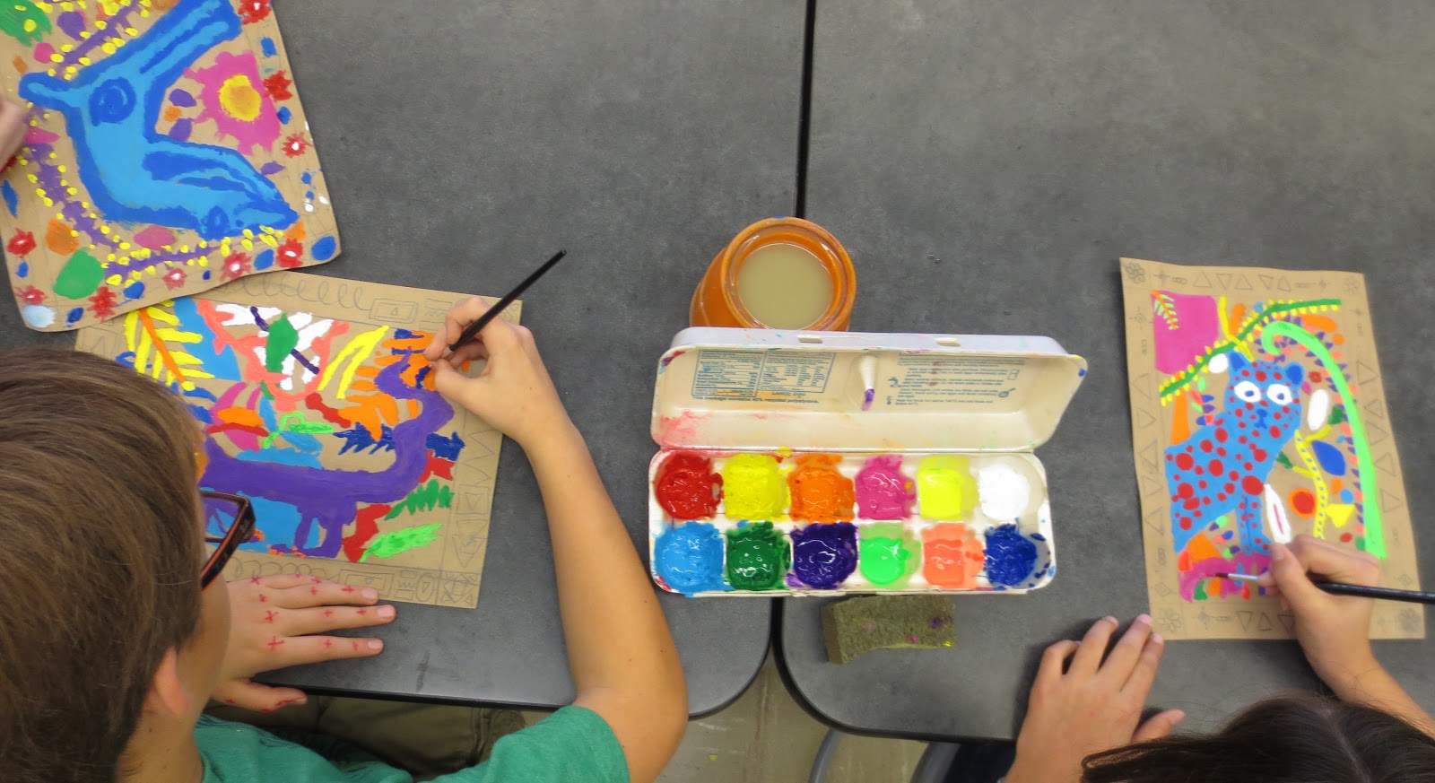 1600x873 Zilker Elementary Art Class 5th Grade Mexican Bark Paintings - Mexican Bark Painting