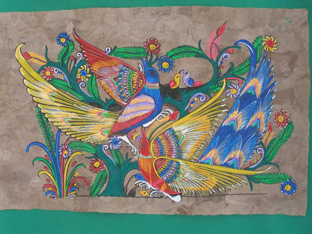 1024x768 Bark Painting Mexican Folk Art Latin Craft 323024 - Mexican Bark Painting