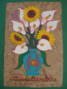 236x314 Paintings Of Mexicn Culture Bark Painting - Mexican Bark Painting