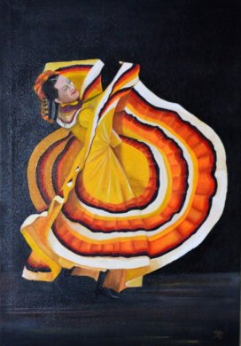 272x390 Report - Mexican Dancer Painting