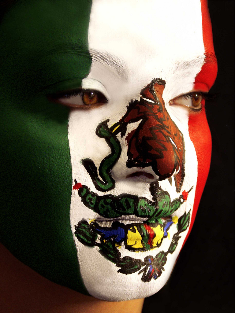 768x1024 Mexican Flag - Mexican Flag Painting