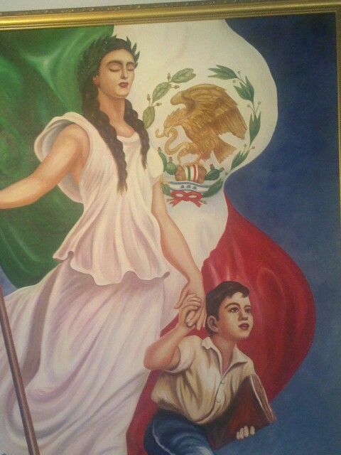 480x640 Mexican Flag Painting In California Restaurant The Mexican Flag - Mexican Flag Painting