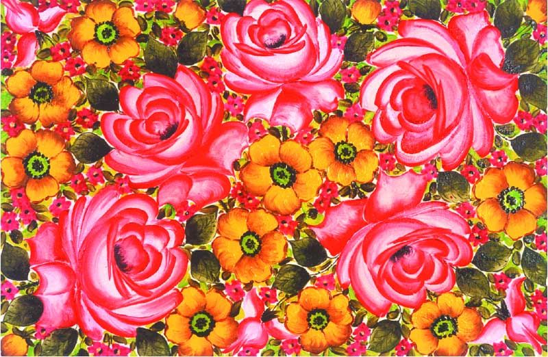 800x522 Famous paintings of flowers Famous Flowers Painting Flowers - Mexican Flower Painting