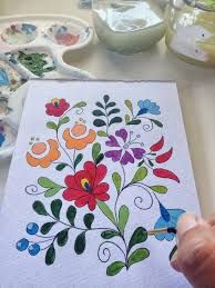 194x259 How To Paint Mexican Flower - Mexican Flower Painting