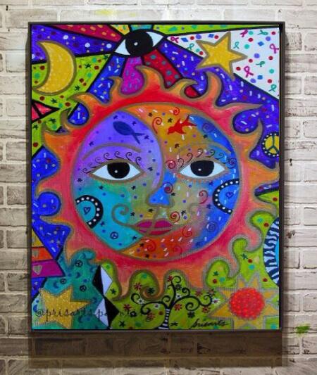 450x533 Modern Rich Color Painting Is A Special Local Arts Style About - Mexican Folk Art Painting