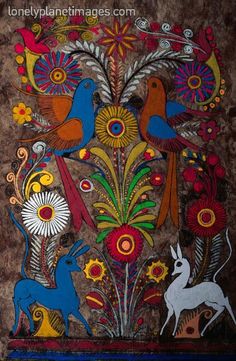 236x361 Mexican Folk Art Amate Paintings Mexicans - Mexican Folk Painting