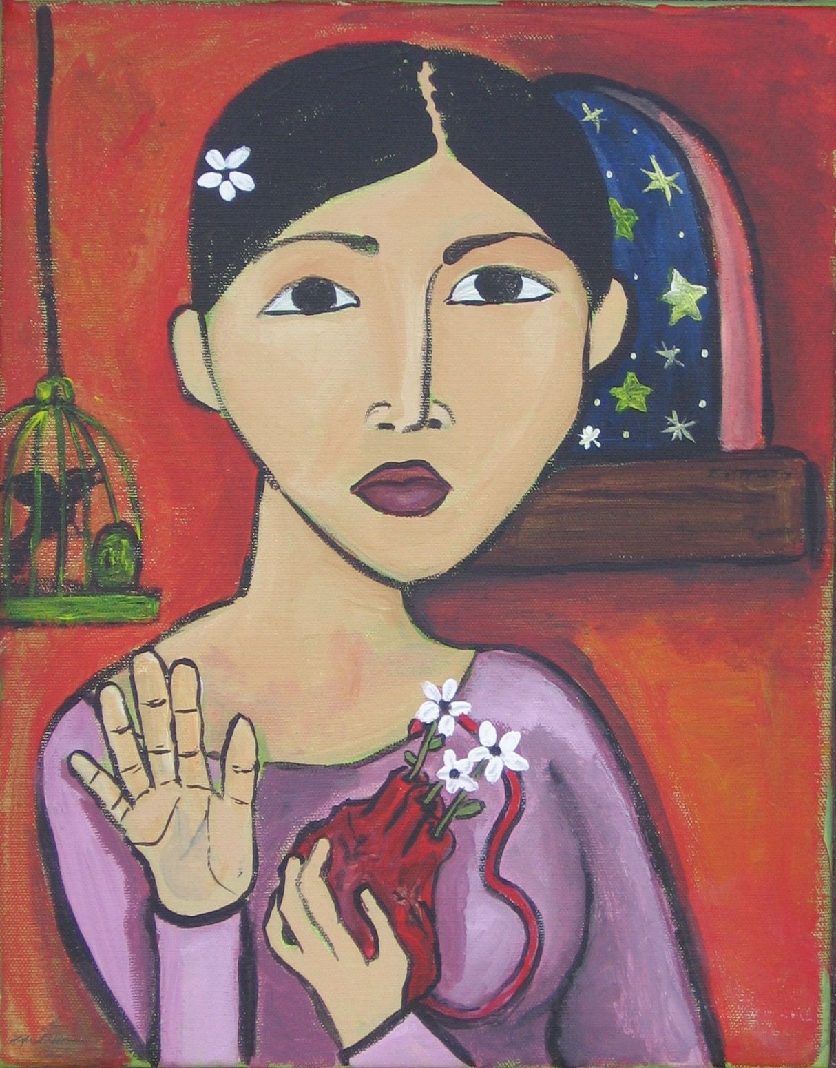 1214x1550 May 2012 Life, Art, Loves - Mexican Girl Painting