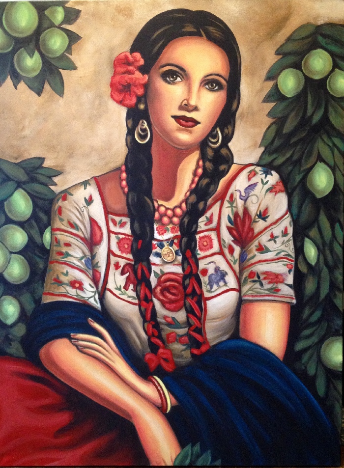 Mexican Girl Painting At PaintingValley Com Explore Collection Of   Mexican Girl Painting 16 