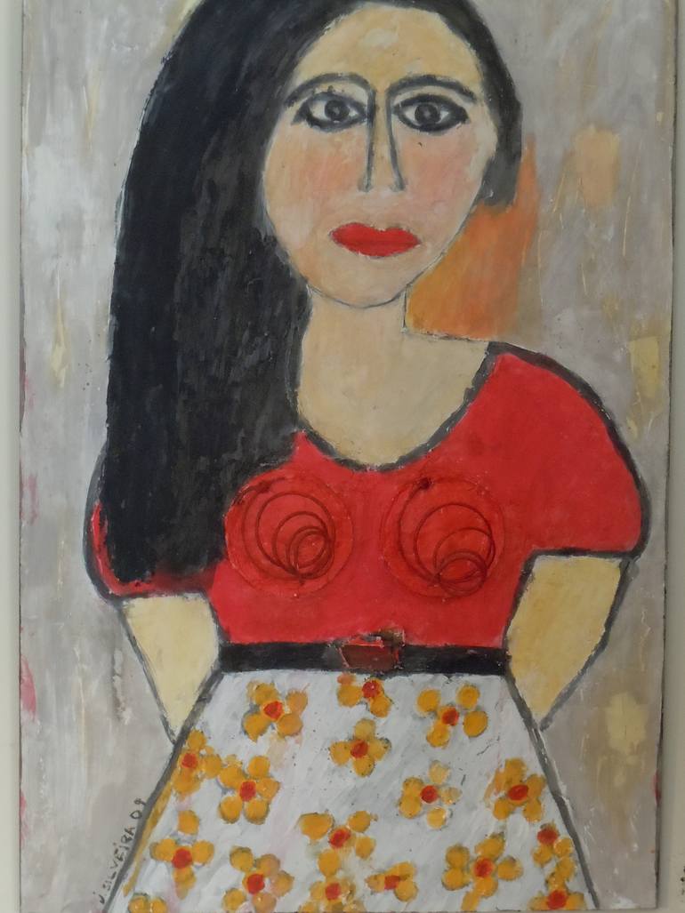770x1027 Saatchi Art Mexican Women Painting By Jorge Silveira - Mexican Lady Painting