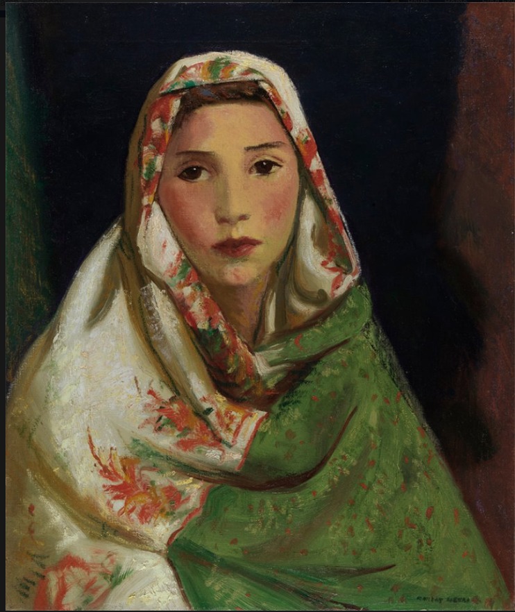 742x882 Artwork By Robert Henri - Mexican Lady Painting