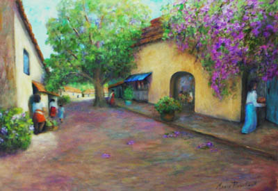 400x275 Paintings Marie Pinschmidt's Artistic Creations - Mexican Landscape Painting