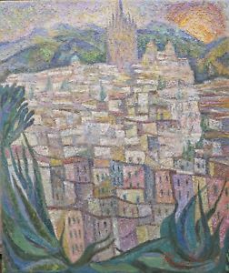 252x300 Samuel Reindorf 1965 San Miguel De Allende Mexican Landscape - Mexican Landscape Painting